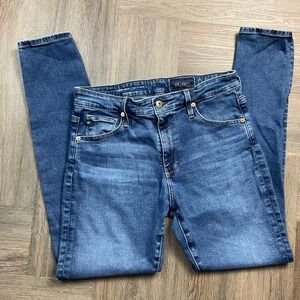 AG Adriano Goldschmied Farrah Ankle High Rise Skinny Jeans Womens 30 Blue Classy